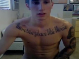 Cute tattooed hunk- part2 on gayboyscam.com