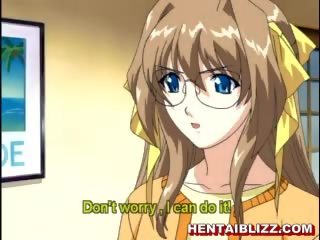 Pechugona hentai sirvienta increíble chupando rígido putz y facia