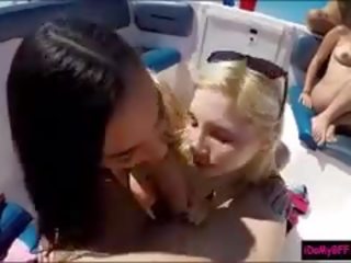 Slutty Besties Enjoying Boat Party opens Into Nasty fantastic Orgy